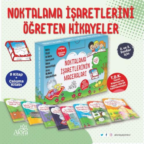 Noktalama İşaretlerinin Maceraları (Renkli 8 Kitap)