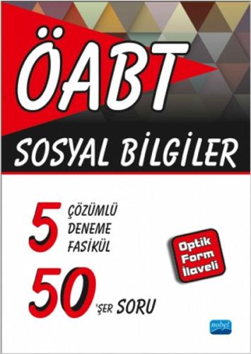 ÖABT - Sosyal Bilgiler - 5 Çözümlü Deneme Fasikül 50'şer Soru (Optik F