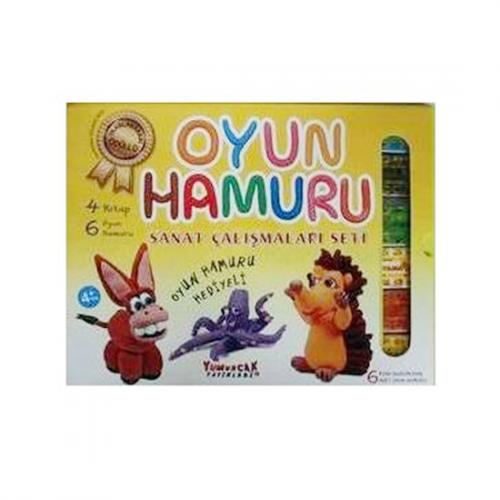 Oyun Hamuru Sanat Çalışmaları Seti (4 Kitap - 6 Oyun Hamuru)