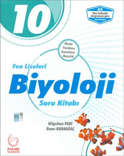 Palme 10.Sınıf Fen Liseleri Biyoloji Soru Kitabı (Yeni)