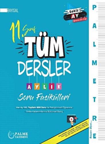 Palmetre 11. Sınıf Sayısal Tüm Dersler Aylık Çalışma Fasikülleri