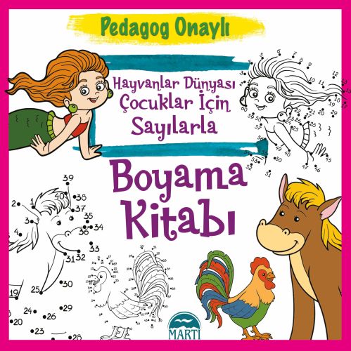 Pedagog Onaylı - Hayvanlar Dünyası Çocuklar için Sayılarla Boyama Kita