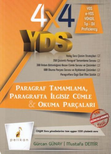 Pelikan 4x4 YDS Seti 2. Kitap Paragraf Tamamlama, Paragrafta İlgisiz C