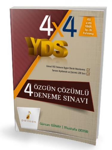 Pelikan YDS 4x4 Özgün Çözümlü Deneme Sınavı