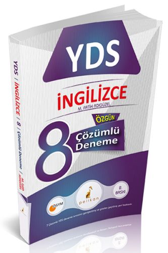 Pelikan YDS İngilizce 8 Çözümlü Özgün Deneme