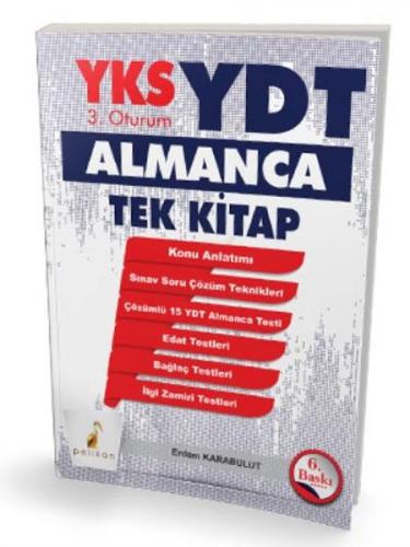 Pelikan YKS 3.Oturum YDT Almanca Tek Kitap (Yeni)