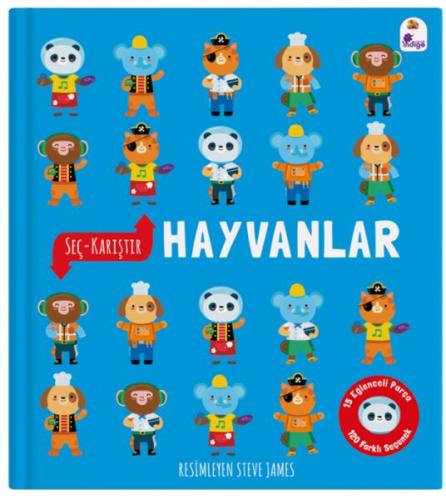 Seç – Karıştır : Hayvanlar (15 Eğlenceli Parça, 120 Farklı Seçenek)