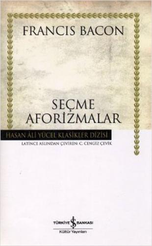 Seçme Aforizmalar - Hasan Ali Yücel Klasikleri (Ciltli)