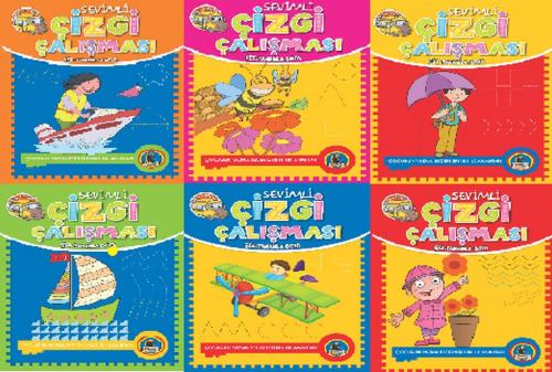 Sevimli Çizgi Çalışması (6 Kitap Set)