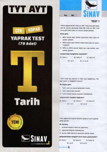 Sınav TYT-AYT Tarih Yaprak Test (Yeni)