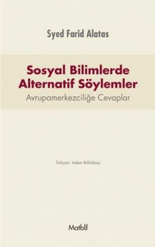 Sosyal Bilimlerde Alternatif Söylemler