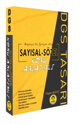 Tasarı DGS Sayısal Sözel Yetenek Konu Anlatımı Tek Kitap