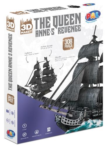 The Queen Siyah İnci 3D Puzzle 308 Parça