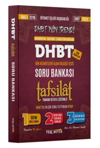 YediBeyza 2024 Dhbt Tafsilât Tamamı Çözümlü Soru Bankası