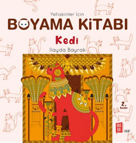 Yetişkinler İçin Boyama Kitabı - Kedi