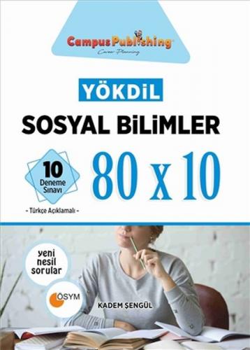 YÖKDİL Sosyal Bilimler 80x10 10 Deneme Toplam 800 Soru